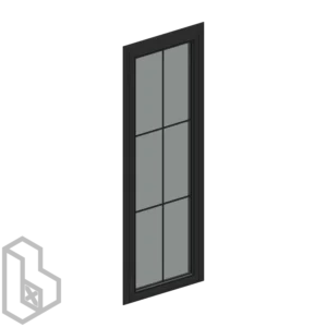 Aluminum Single Panel Hinged Door 1