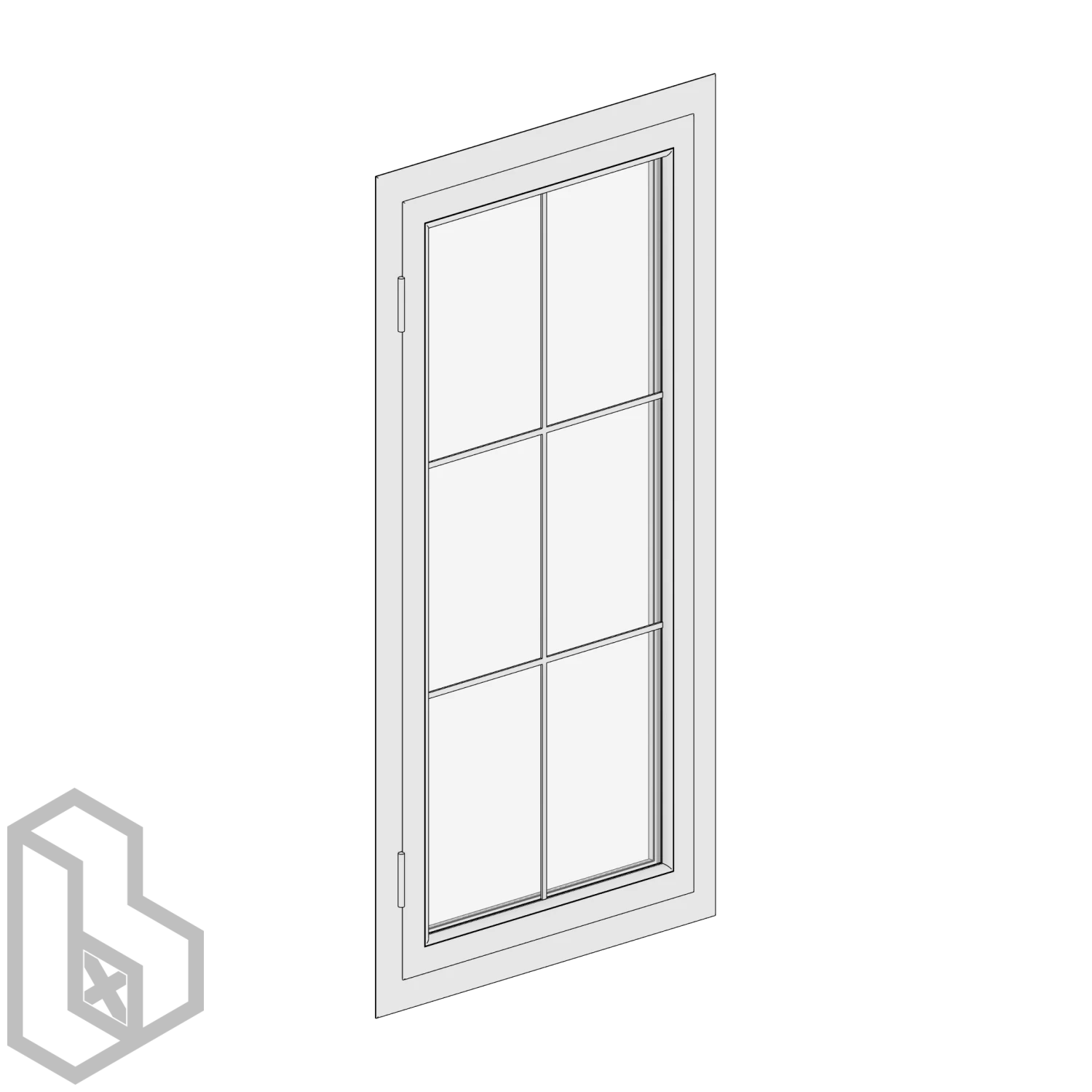 Aluminum Single Panel Hinged Window 1 - Image 2