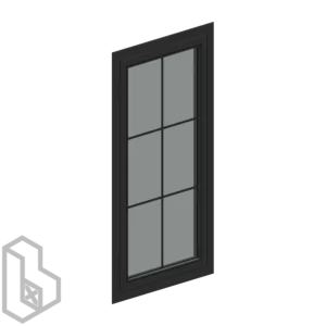 Aluminum Single Panel Hinged Window 1