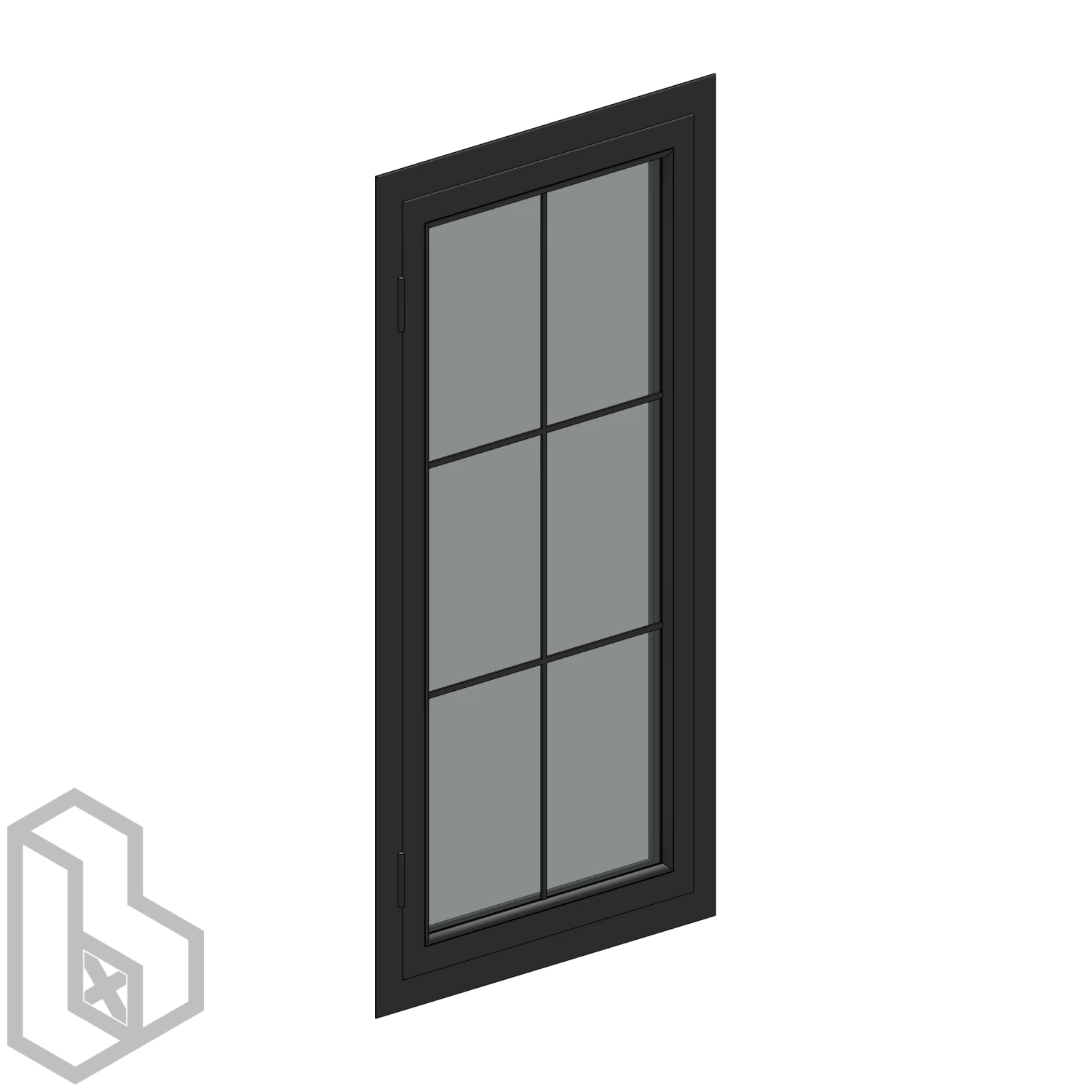 Aluminum Single Panel Hinged Window 1