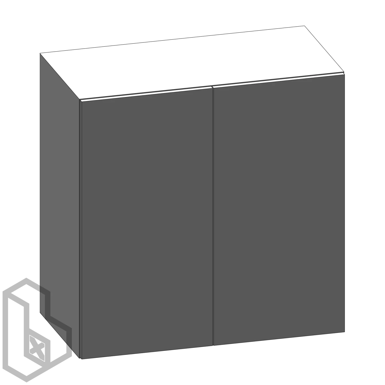Cabinet B Top Rectangle Double