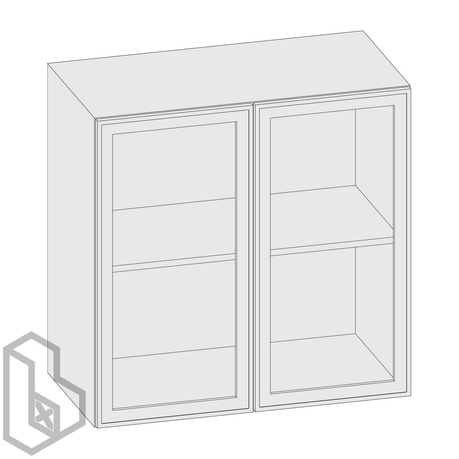 Cabinet C Top Rectangle Double - Image 2