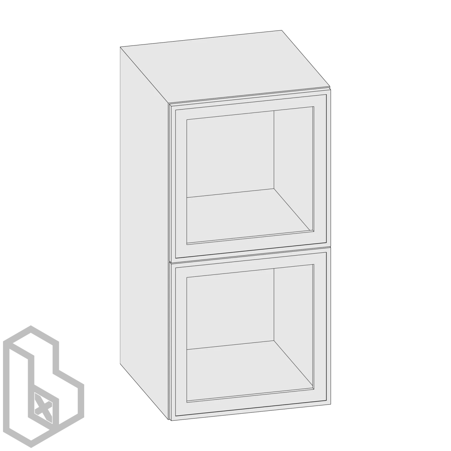 Cabinet C Top Rectangle Double HZ - Image 2