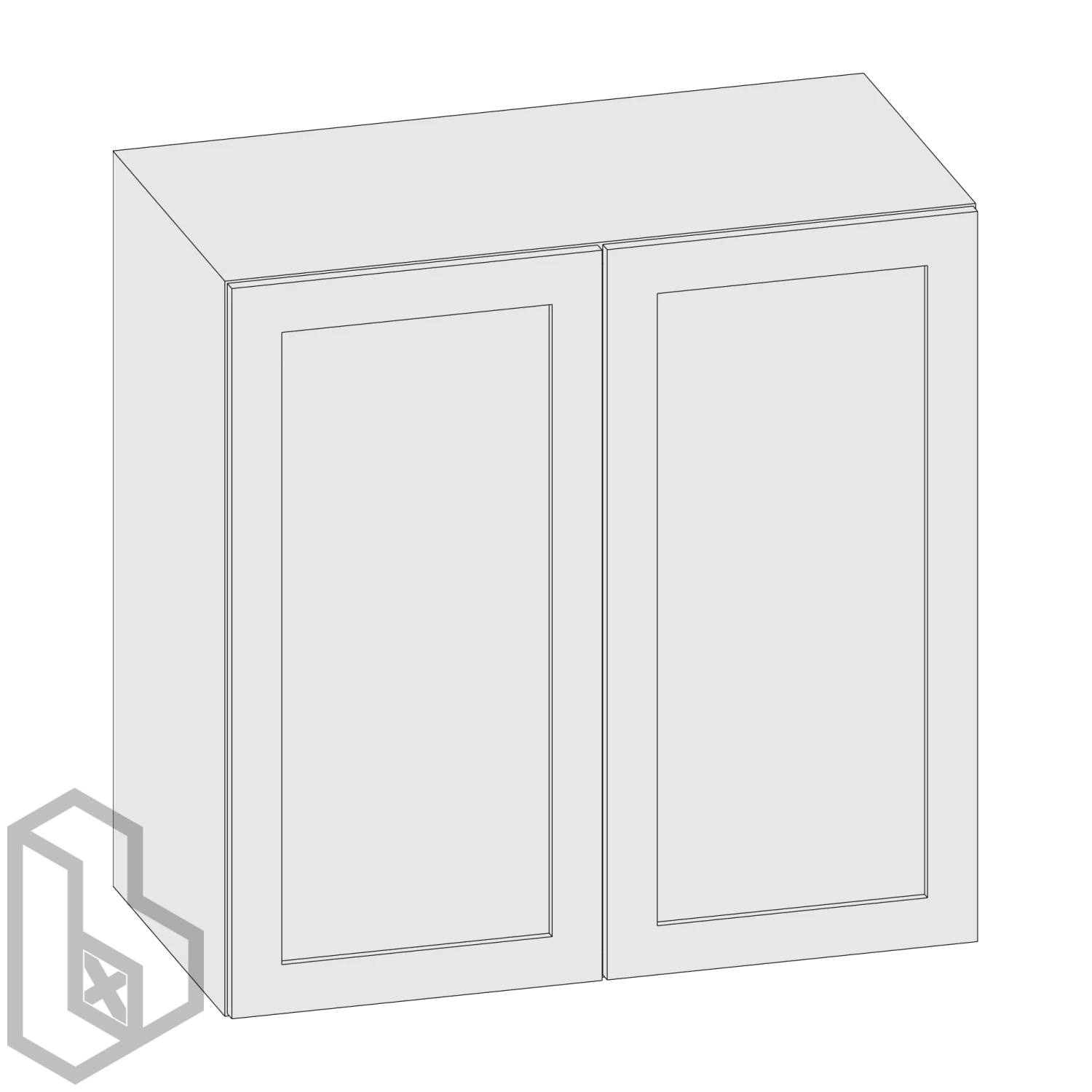 Cabinet D Top Rectangle Double - Image 2