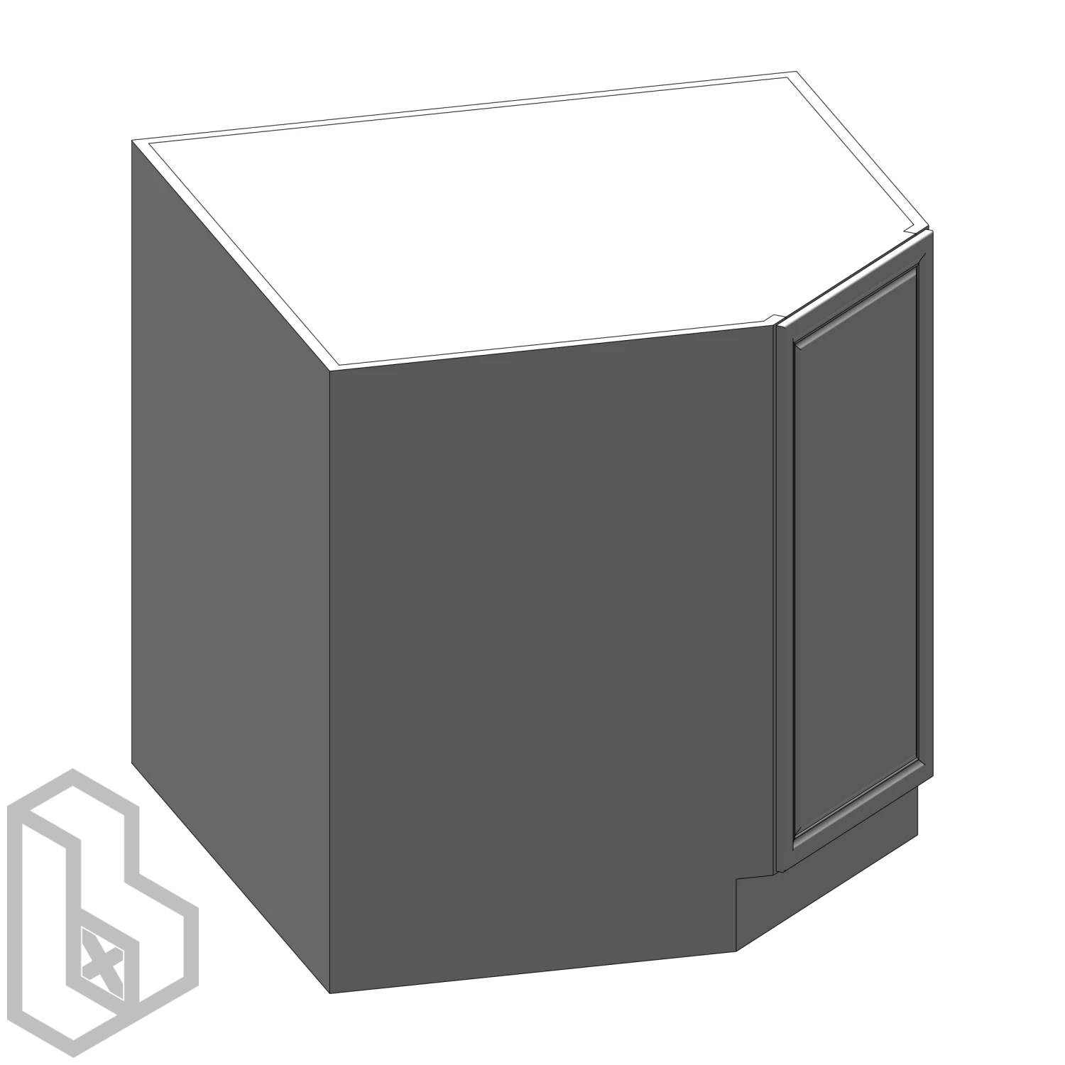Cabinet F Base Chamfer