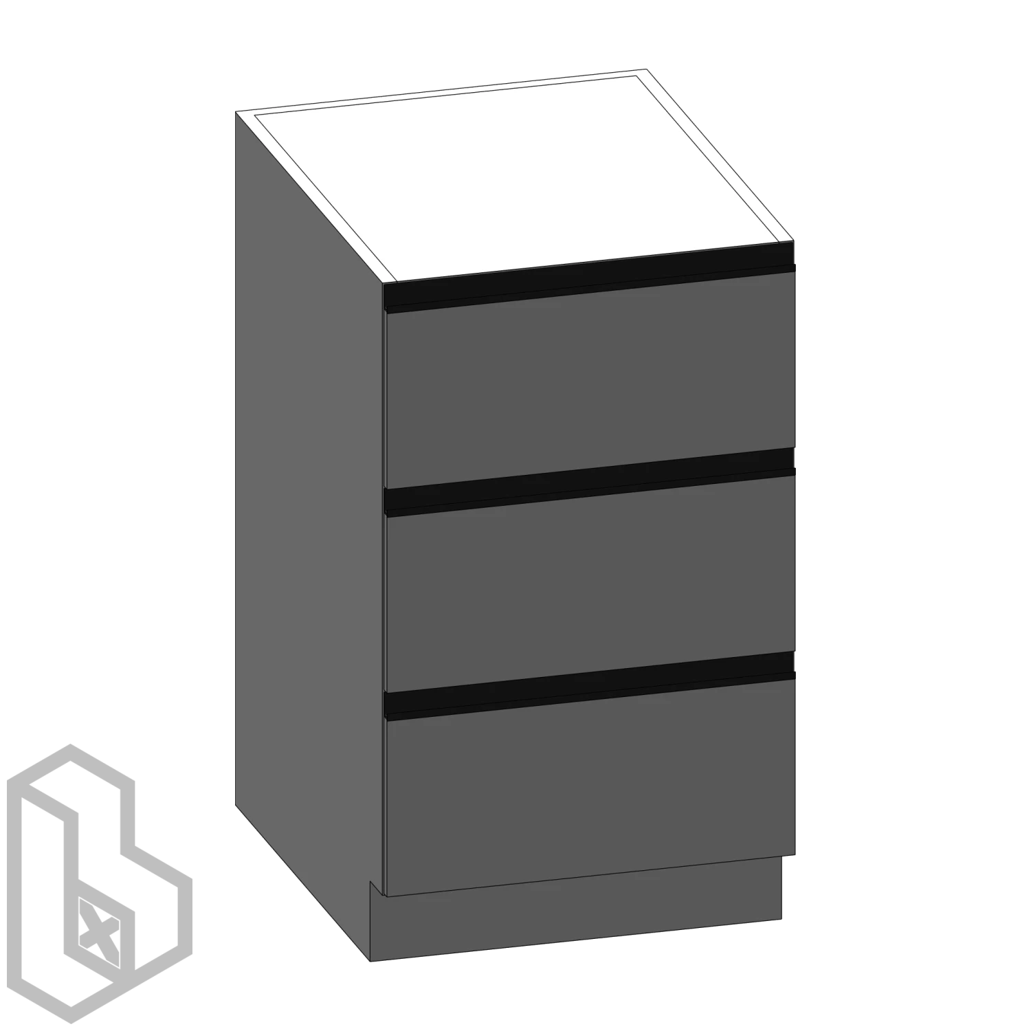 Cabinet H Base Rectangle Drawer