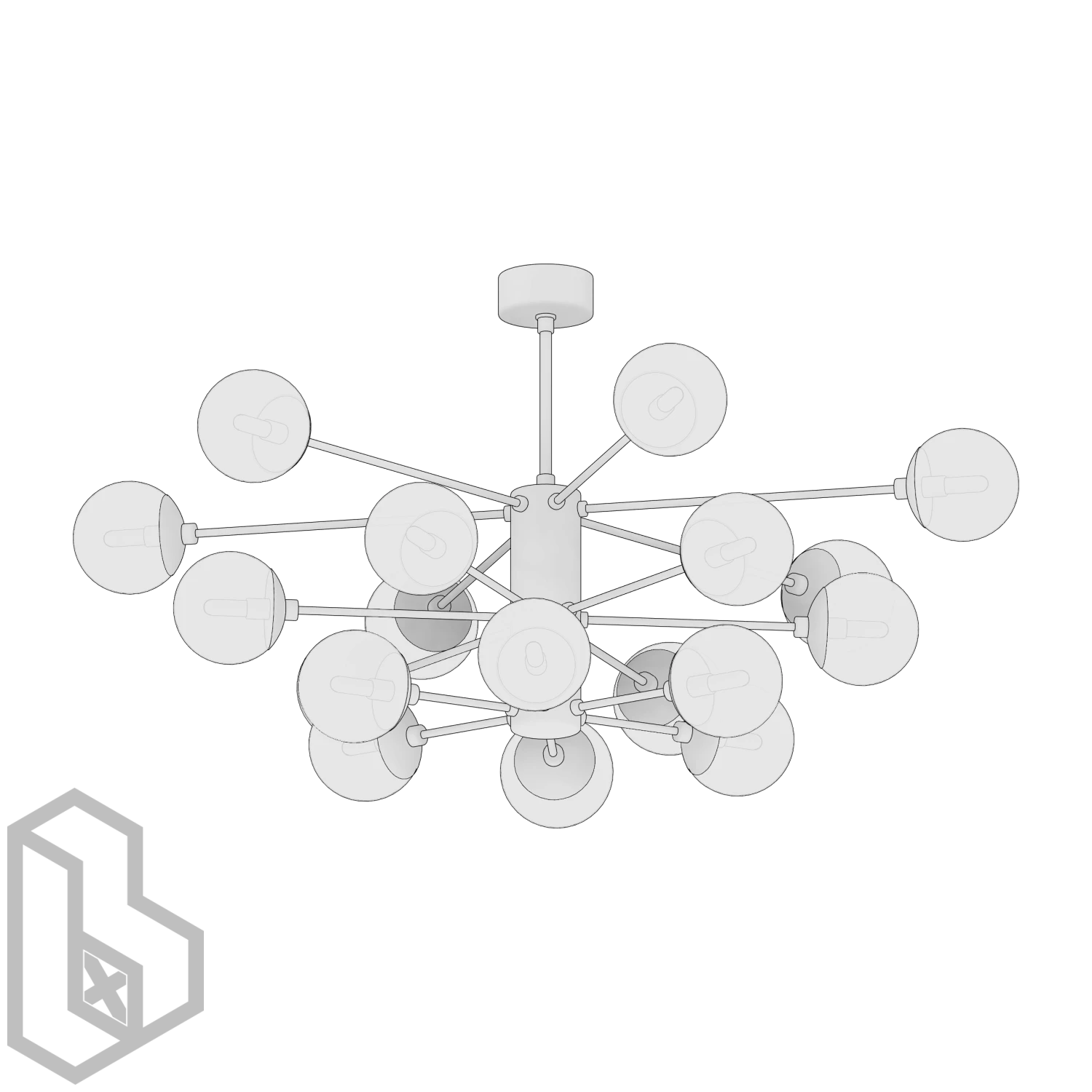 Ceiling Chandelier 12 - Image 2