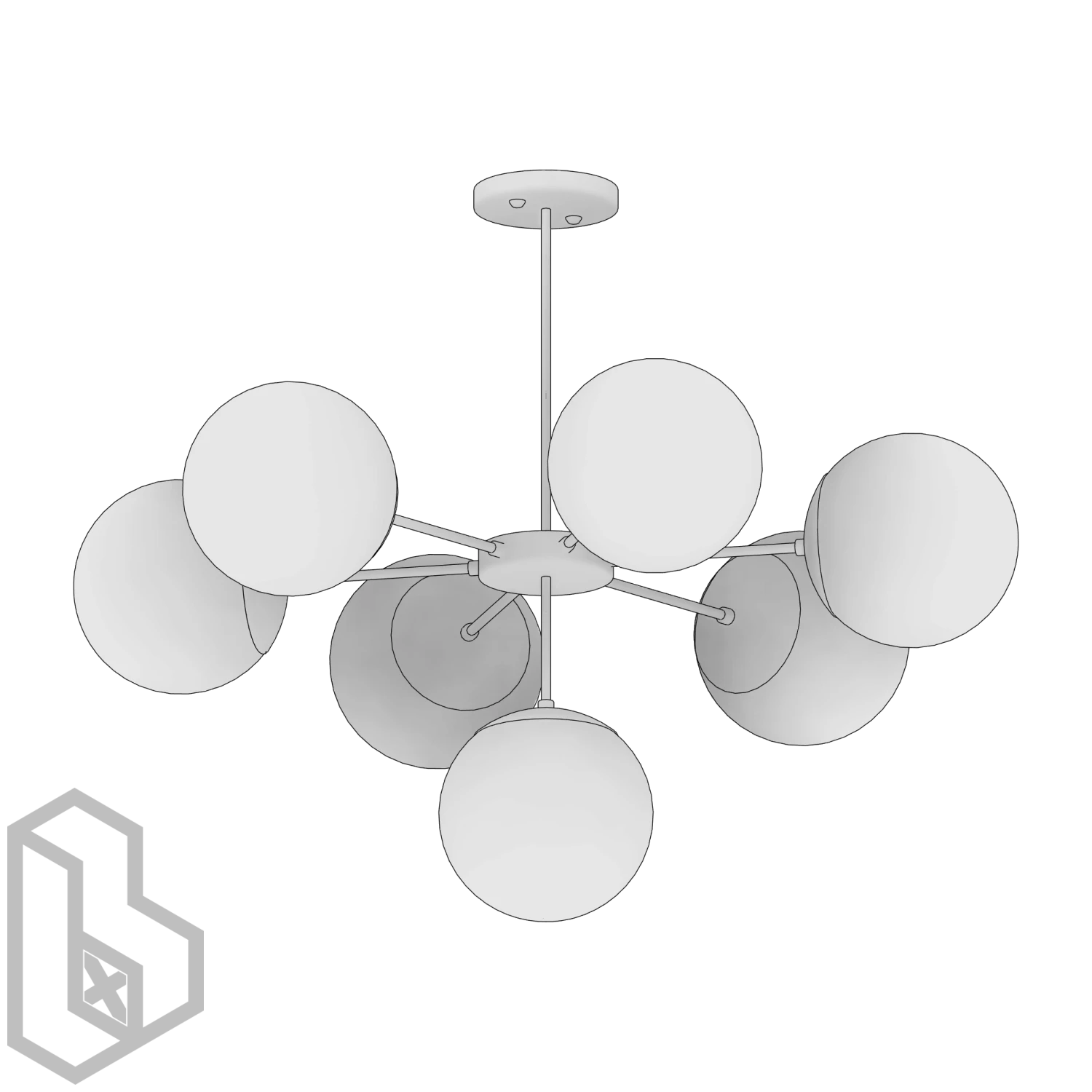 Ceiling Chandelier 19 - Image 2
