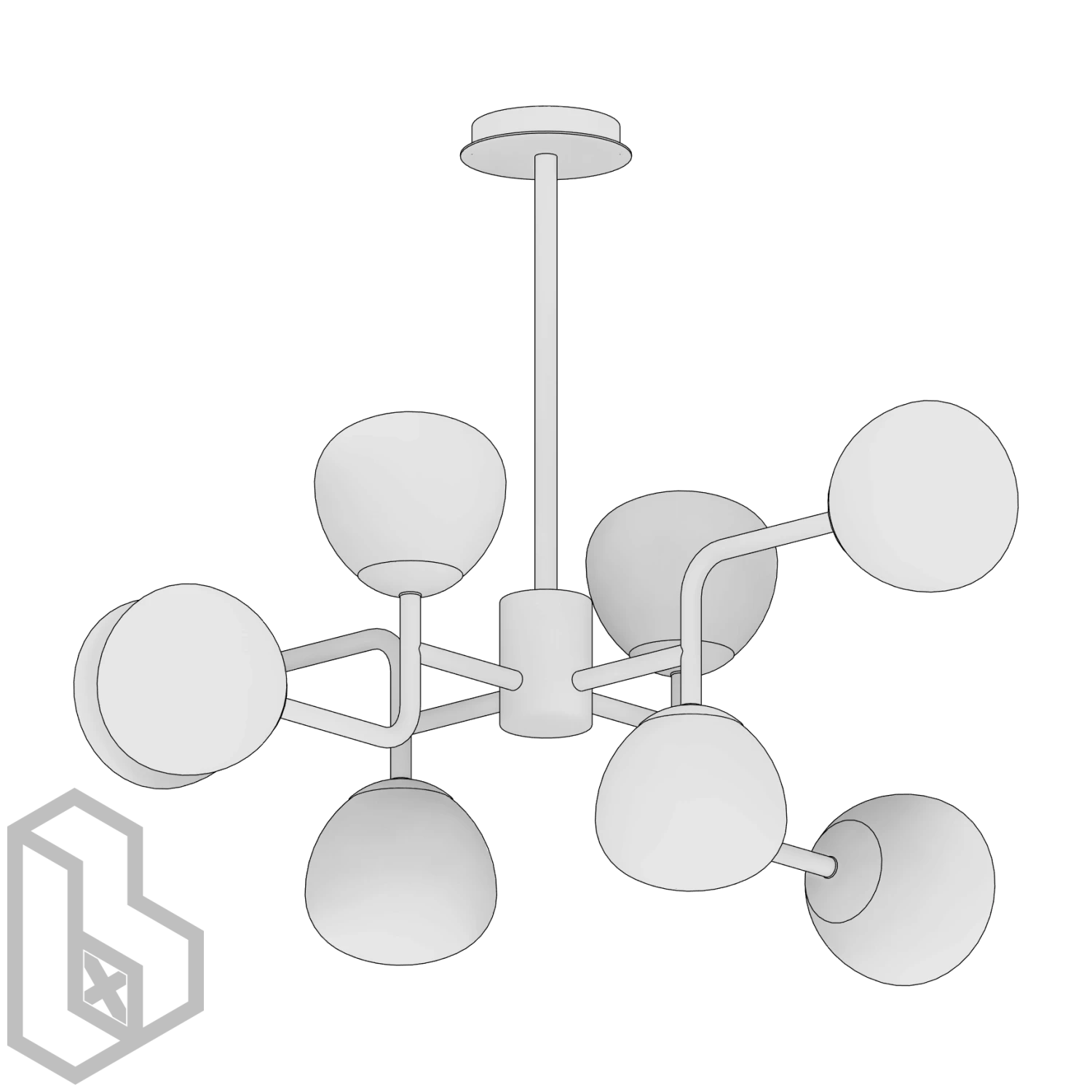 Ceiling Chandelier 29 - Image 2