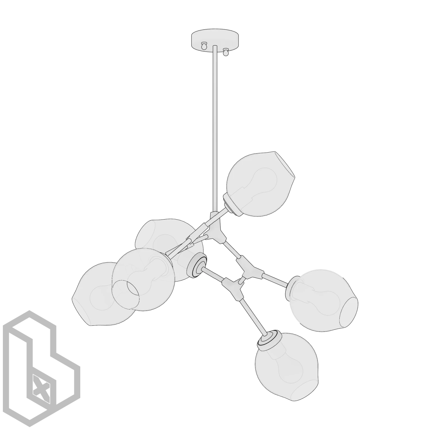 Ceiling Chandelier 31 - Image 2
