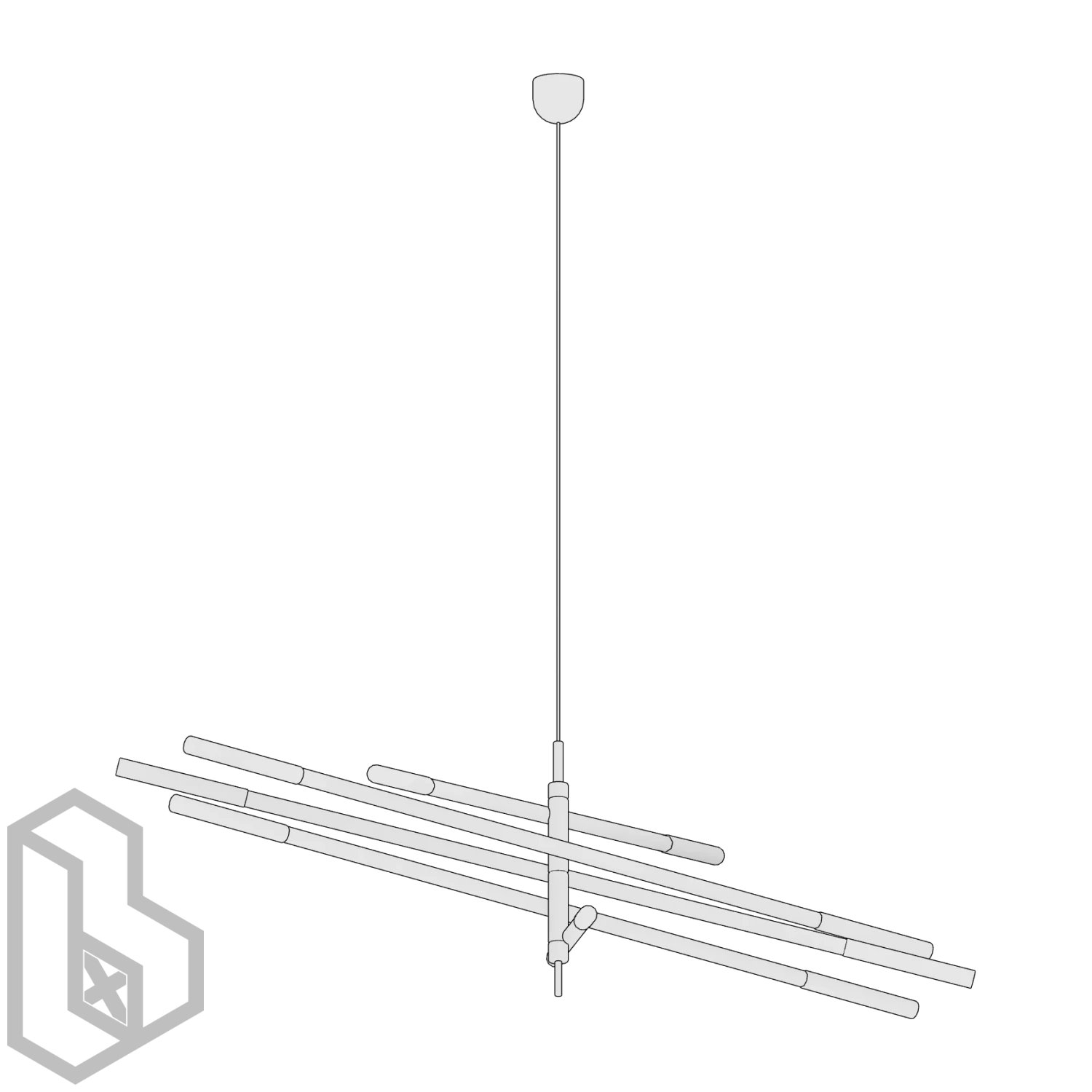 Ceiling Chandelier 4 - Image 2