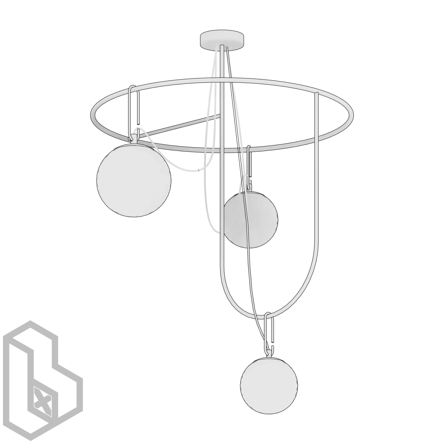 Ceiling Chandelier 9 - Image 2