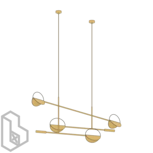 Ceiling Linear Pendant Light 12