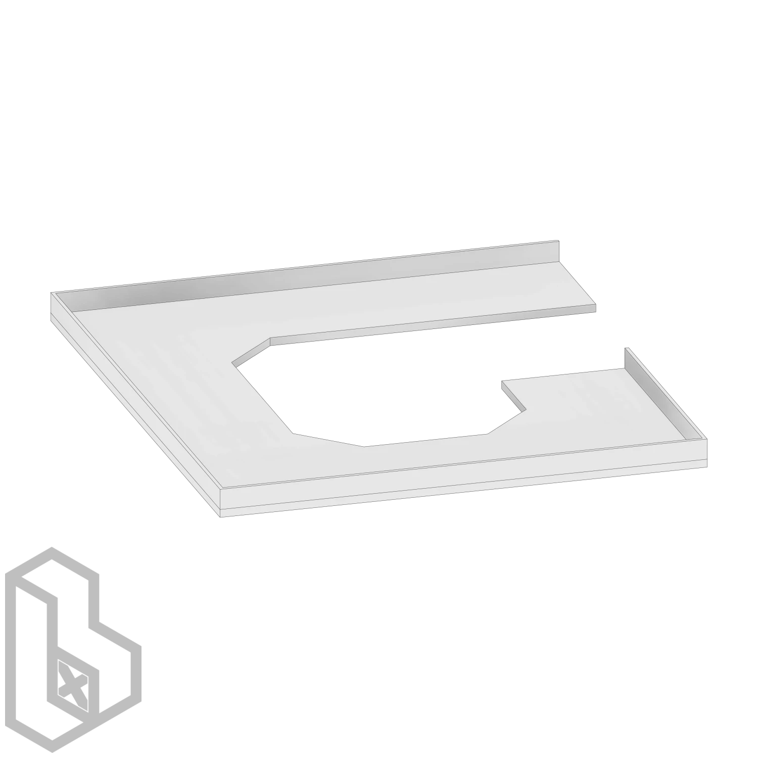 Counter Top G Shape Chamfer 2 - Image 2