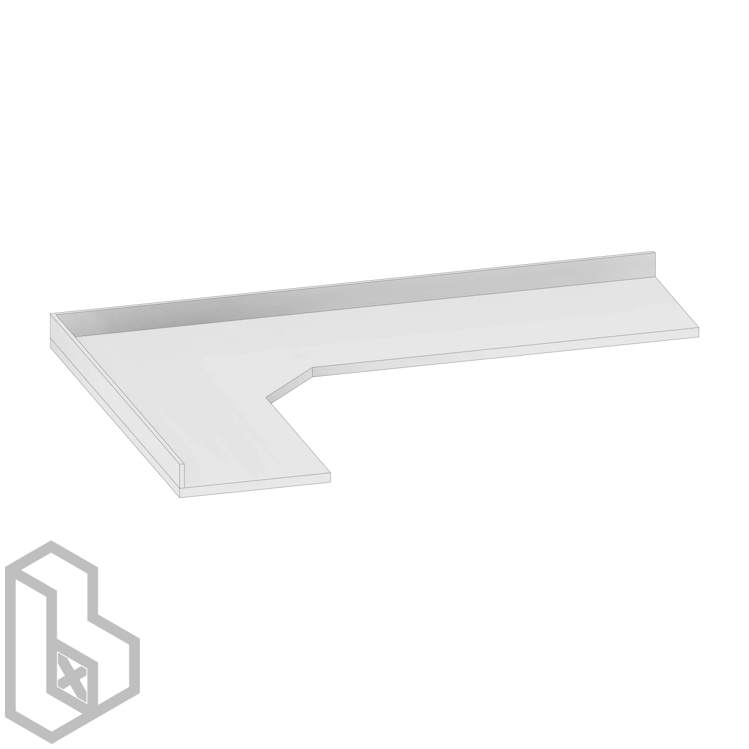 Counter Top L Shape Chamfer 1 - Image 2