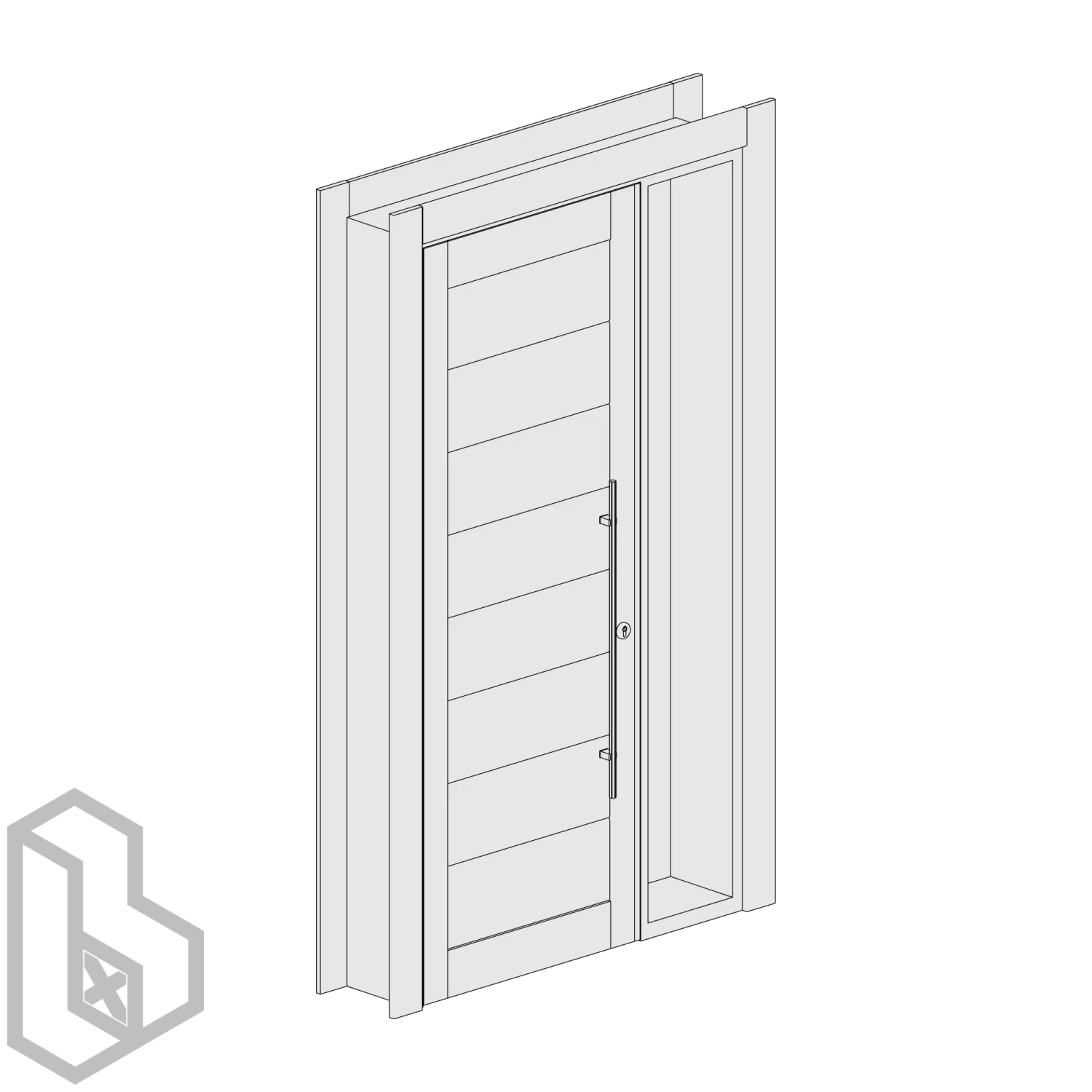 Exterior Single Side Light Door 1 - Image 2