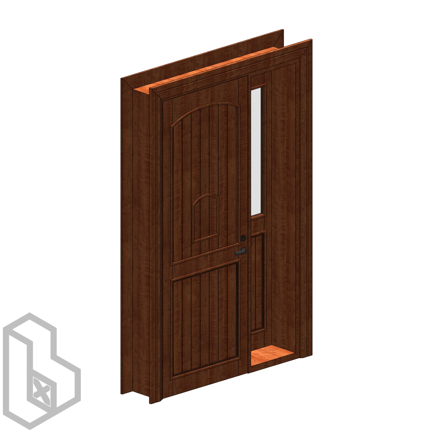 Exterior Single Side Light Door 4