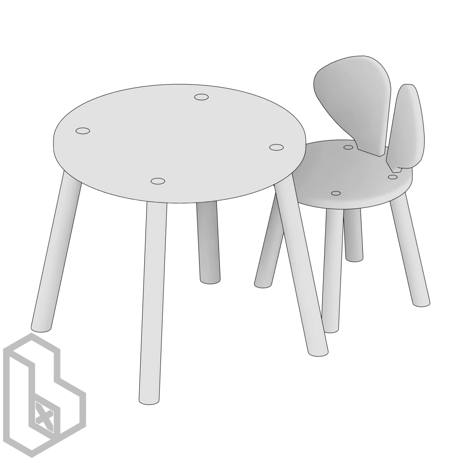 Kids Table Set 1 - Image 2