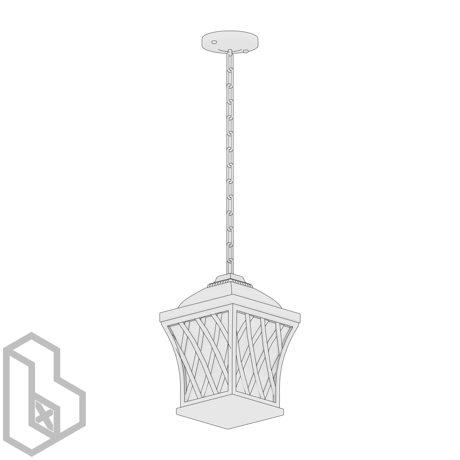 Outdoor Facade Pendant Light 2 - Image 2